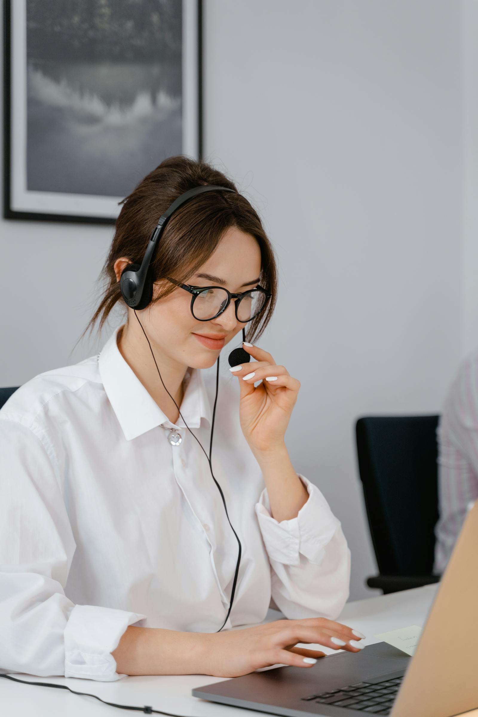 IT support team assisting clients